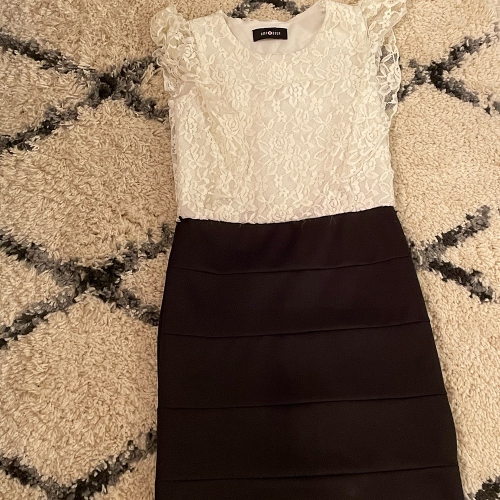 Black and white dress